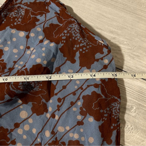 Karina Grimaldi Maxi Floral Dress Ruched Jessy Print Viscose XS - Picture 9 of 11